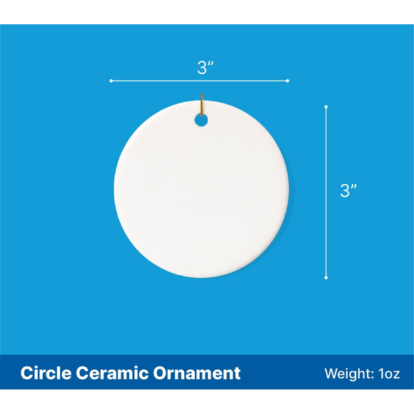 First Home Ornament Personalized Housewarming Gift Ce ramic Circle Ornament - Picture 2 of 4